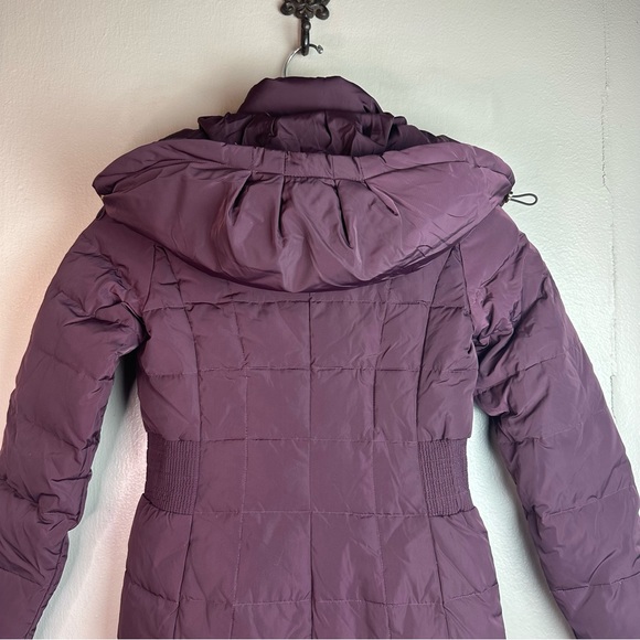 Cole Haan Women’s Merlot Hooded Down & Feather Puffer Jacket Sz Xs - Picture 7 of 11